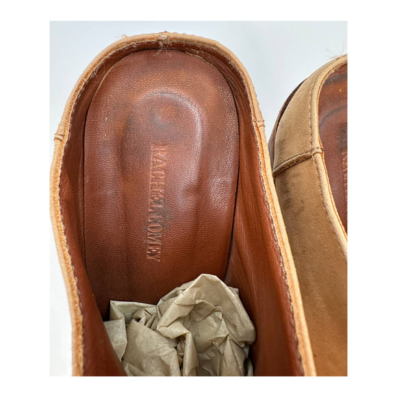 Rachel Comey Mars Camel Nubuck Bootie Mules Slip On Booties Size 6.5 36.5 - Picture 5 of 16